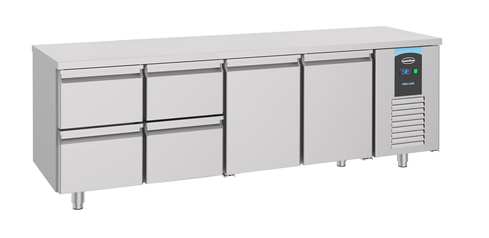 700 KÜHLTISCH 2 TÜREN 4 SCHUBLADEN ENERGY LINE