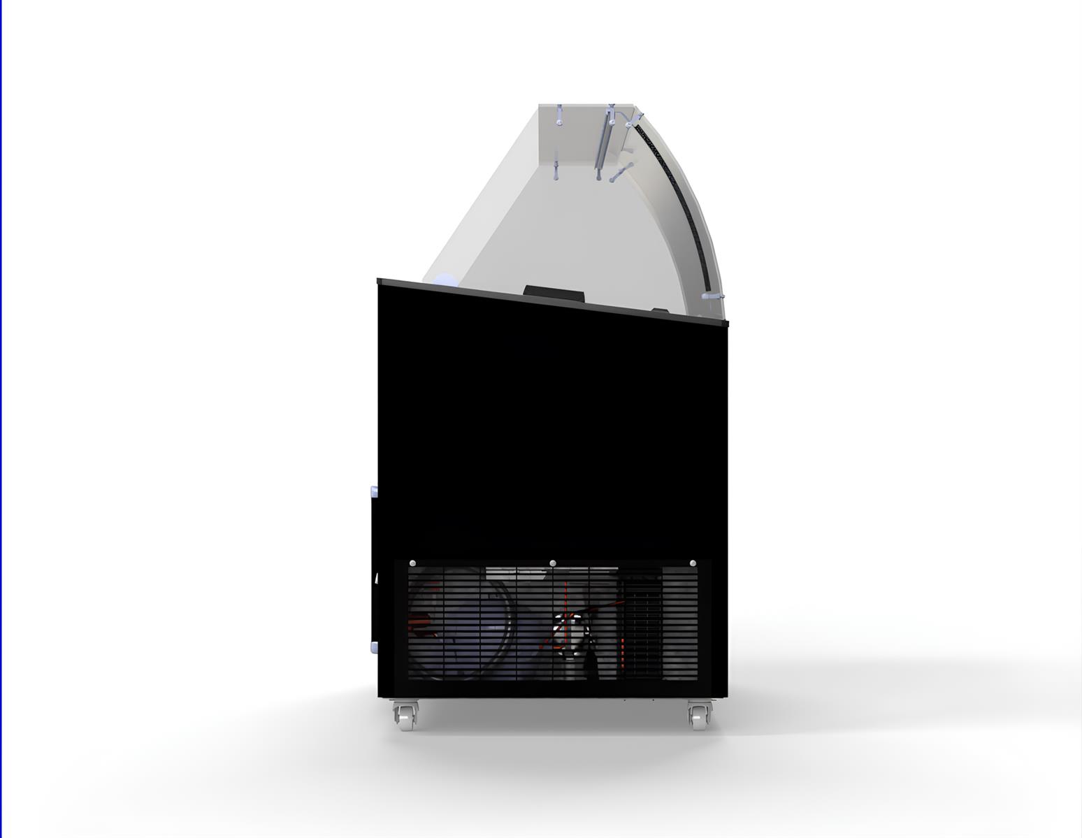 SPEISEISVITRINE JAVA SCHWARZ 8x5 LTR