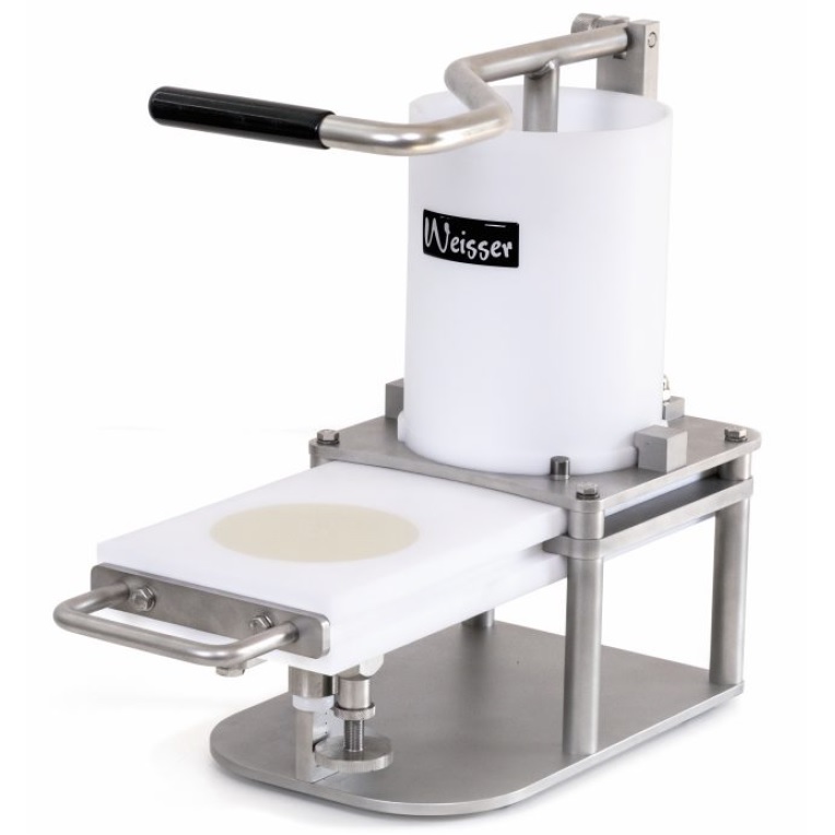 Weisser HP93 Hamburgerportionierer 100mm Hamburgerformer + Teigschaber