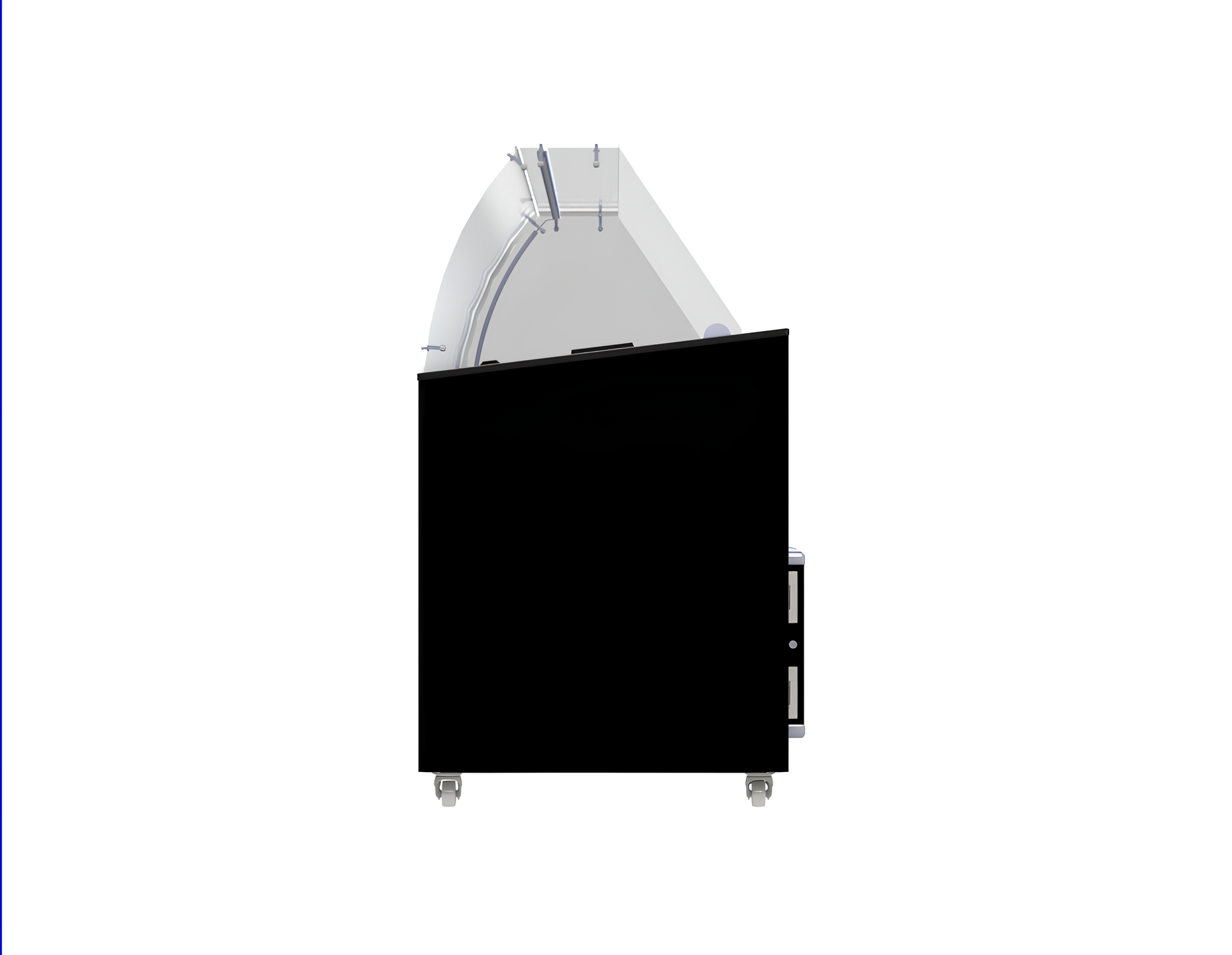 SPEISEISVITRINE TENERIFE SCHWARZ 10X5 LTR