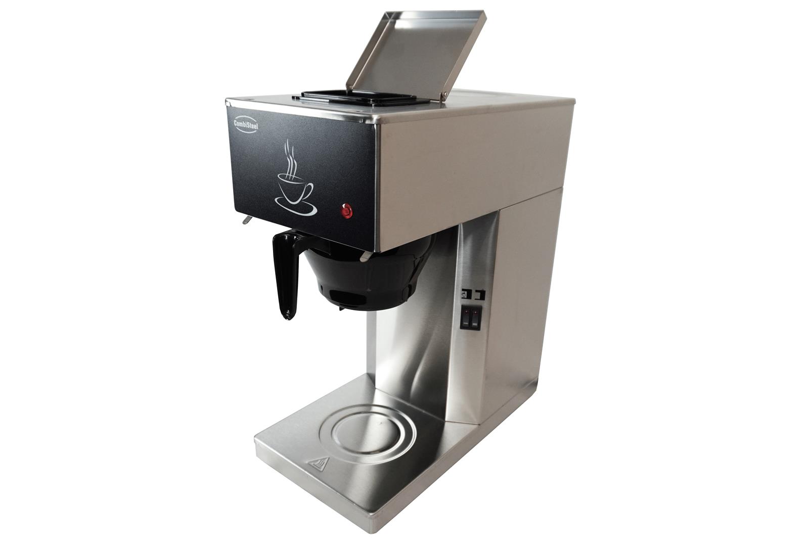 Kaffeemaschine inkl. 2 Kaffeekanne aus Glas 1,8 Liter | 45,5x20,5x40,5cm | Edelstahl