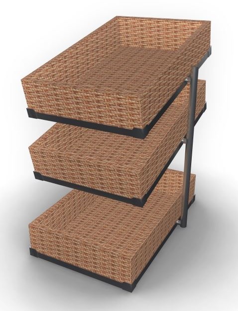 BROTKORB ETAGERE 3 HOOG SMAL