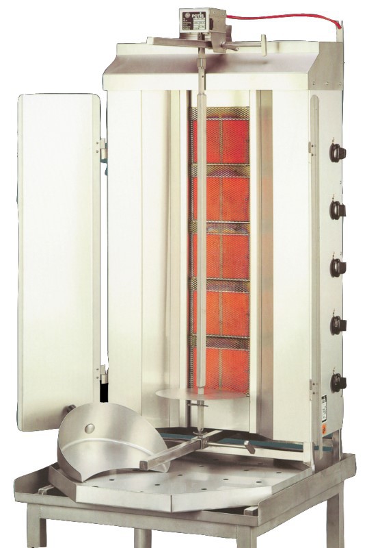 GD5E Gas Gyrosgerät Potis GD5 670x750x1310mm komplett Thermik Dönergrill