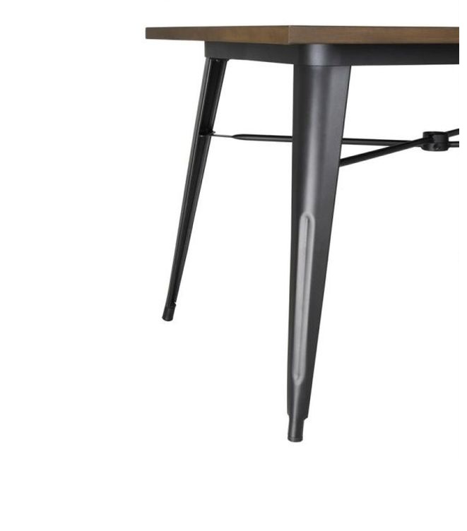 Bolero Kompletter Outdoor Tisch 120x76x76cm Dunkles Holz