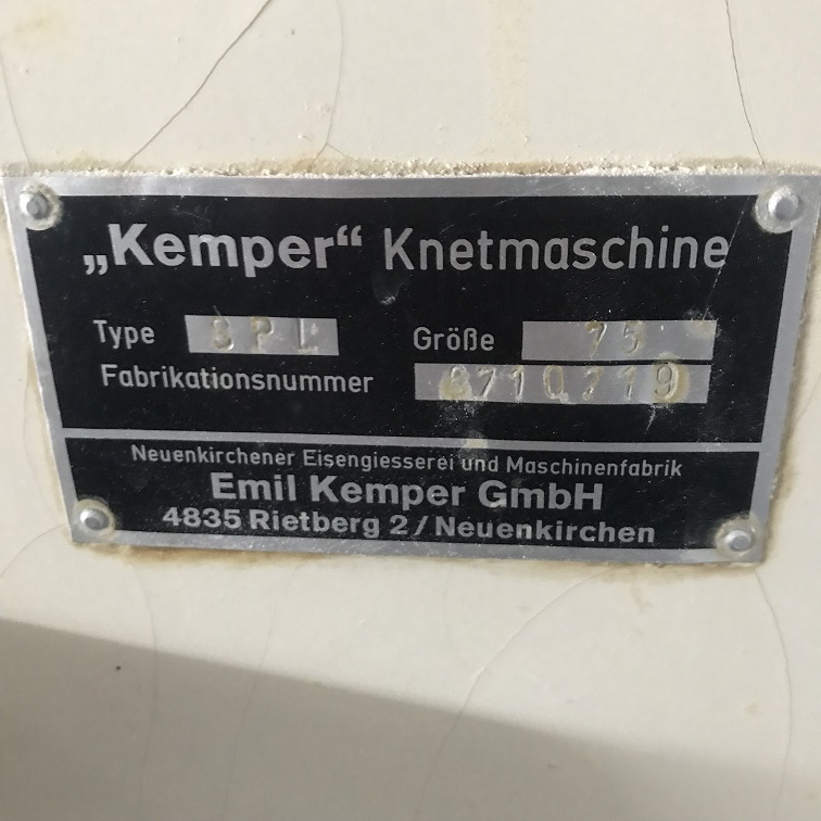 Kemper SPL75 Spiralknetmaschine Teigmaschine gebraucht