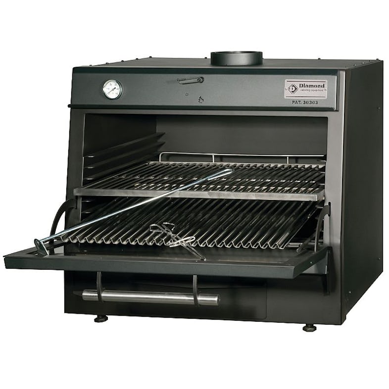 Profi BBQ Holzkohlegrill BLACK bis 75 kg Fleisch/h