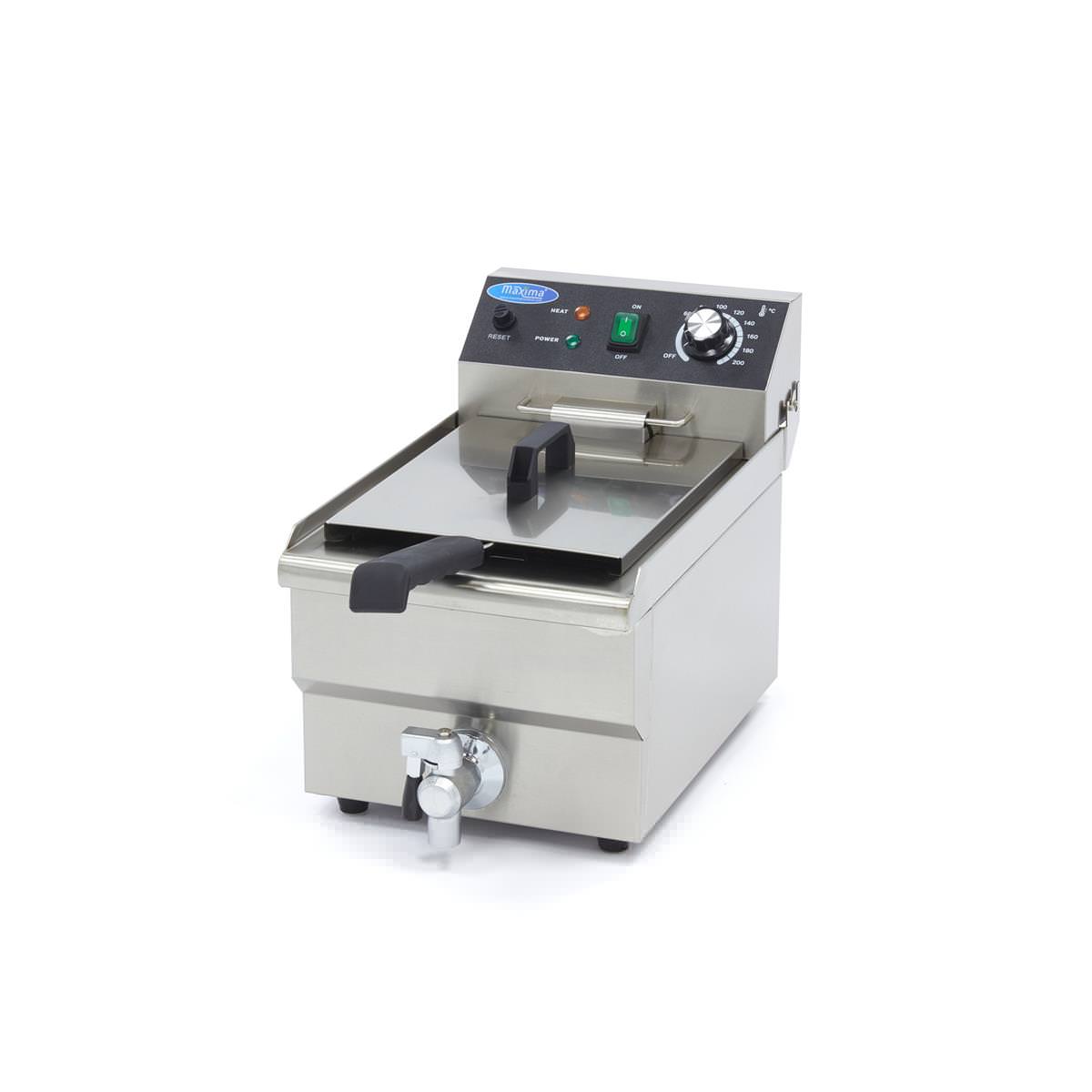 Maxima Elektro Fritteuse Maxima - 10 Liter mit Ablasshahn