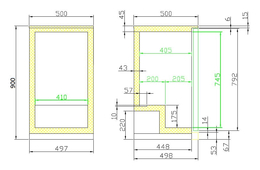 BARKÜHLER SCHWARZ 1 TÜR