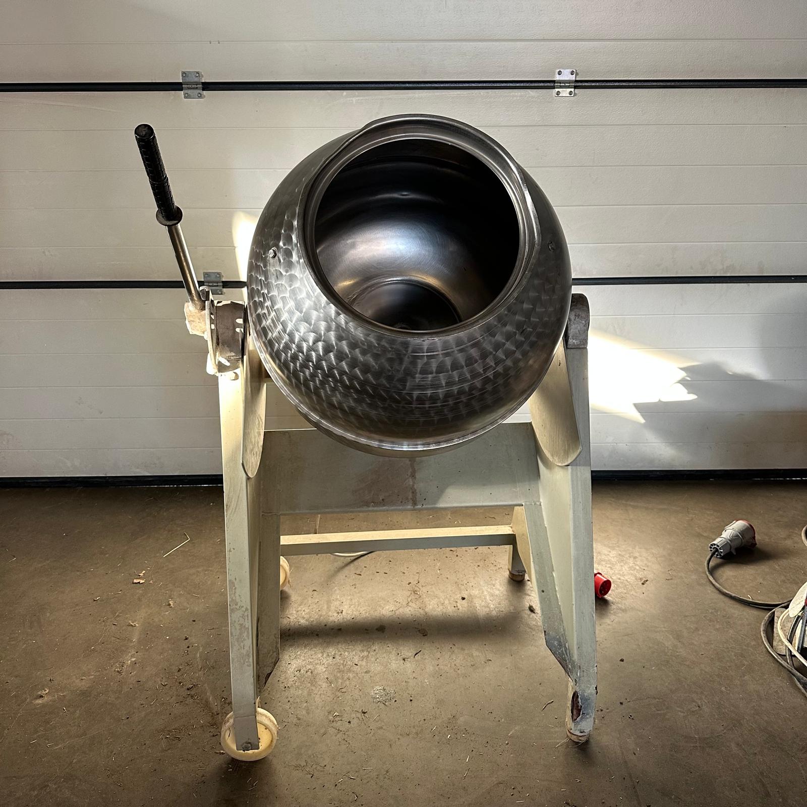 Lescha CN141 Edelstahl Freifallmischer Trommelmischer 140 Liter gebraucht