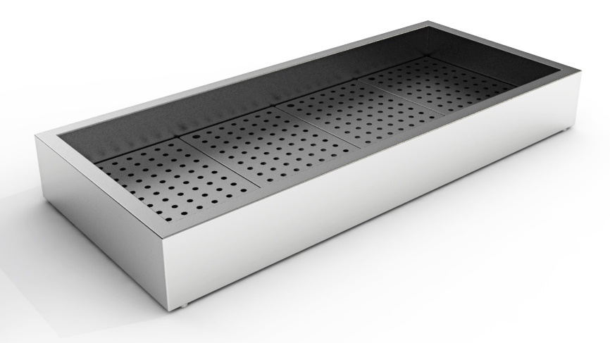 GEMAHLENES EIS BEHÄLTER AUFBAU 4/1 GN