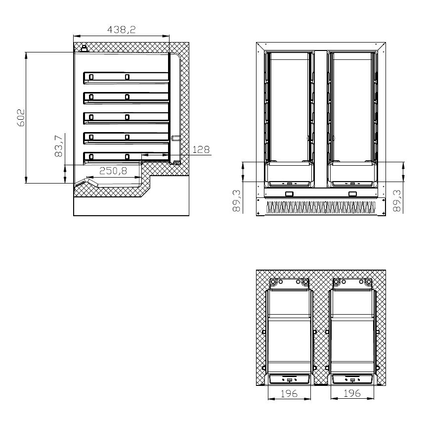 WEINKÜHLSCHRANKE 100L DUAL ZONE