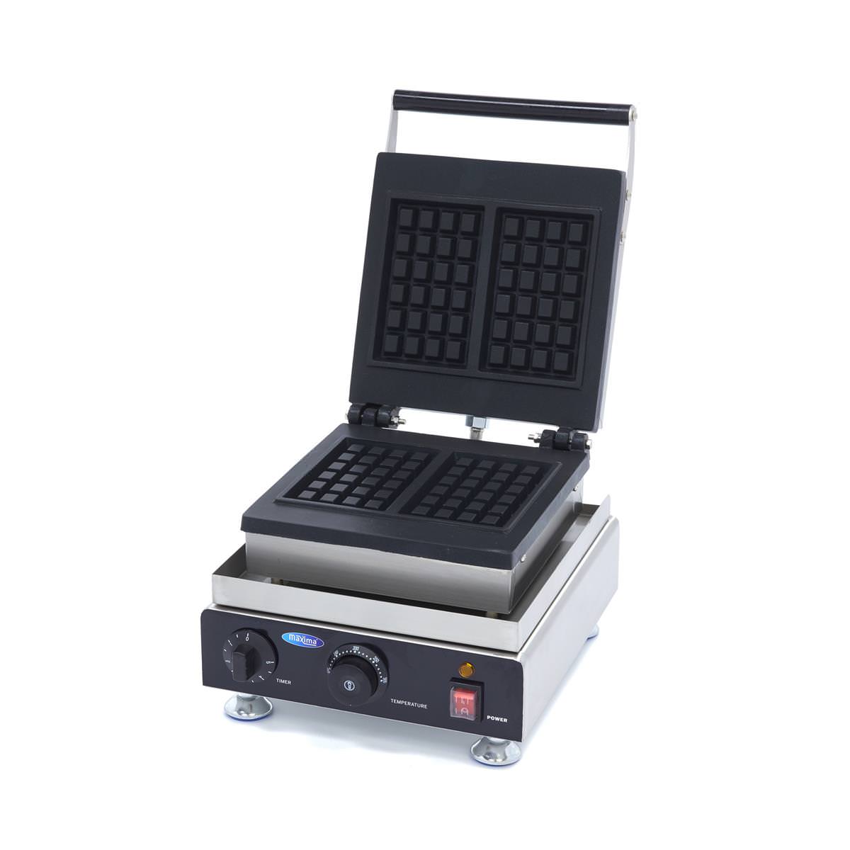 Maxima Waffeleisen Belgische Waffeln - 2 Stück mit Timer