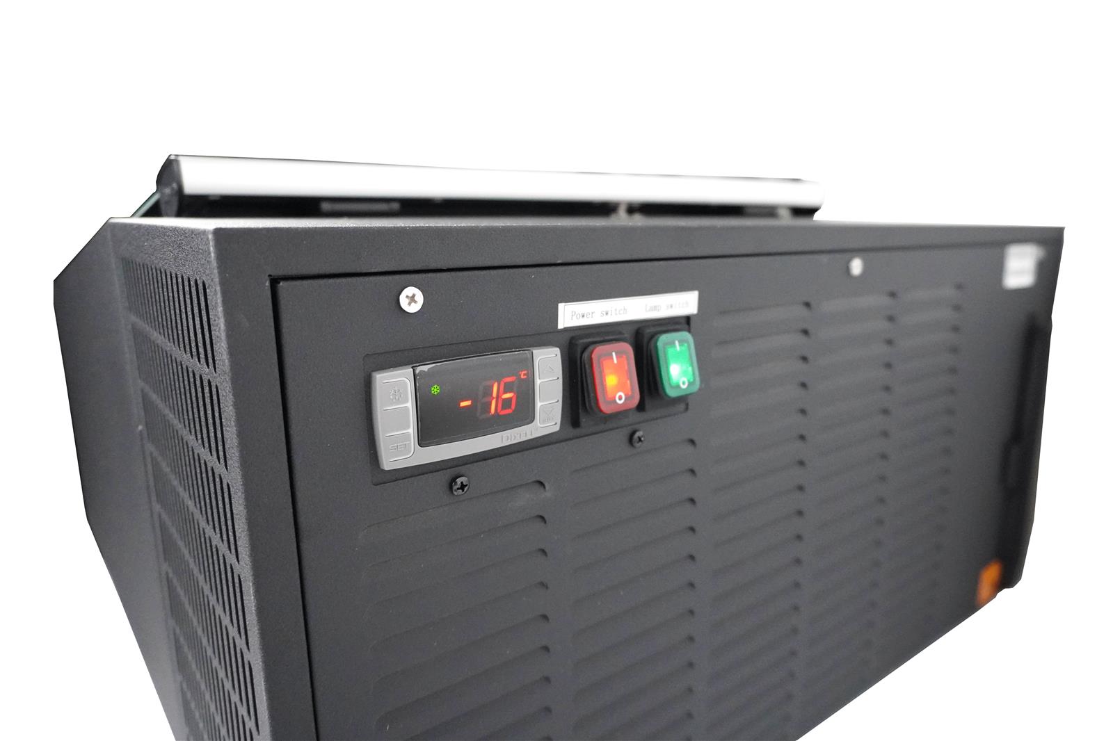 TISCHMODELL SPEISEISVITRINE SCHWARZ  ÖFFNET AUF DER KUNDENSEITE