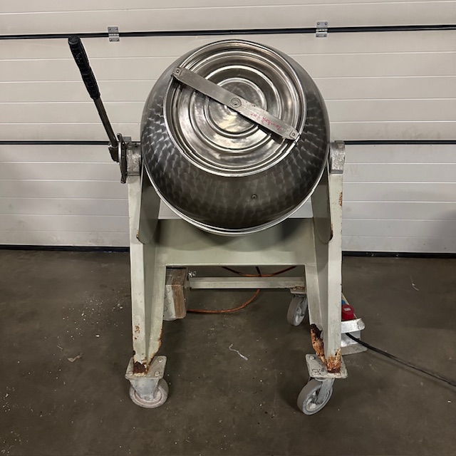 Kopie von Lescha CM141 Edelstahl Freifallmischer Trommelmischer 140 Liter gebraucht #1