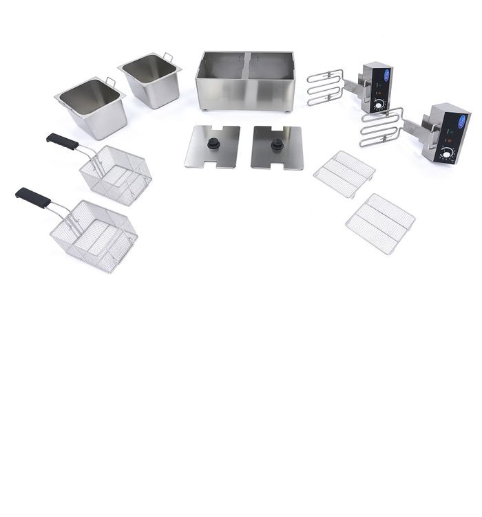 Maxima Elektro Fritteuse - 2 x 8 Liter