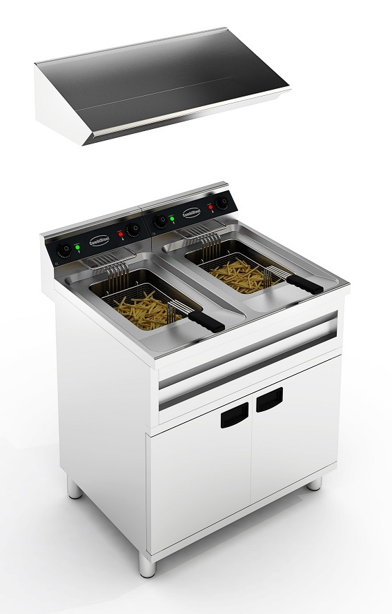 ELEKTRO FRITEUSE 2X12L 2X9KW