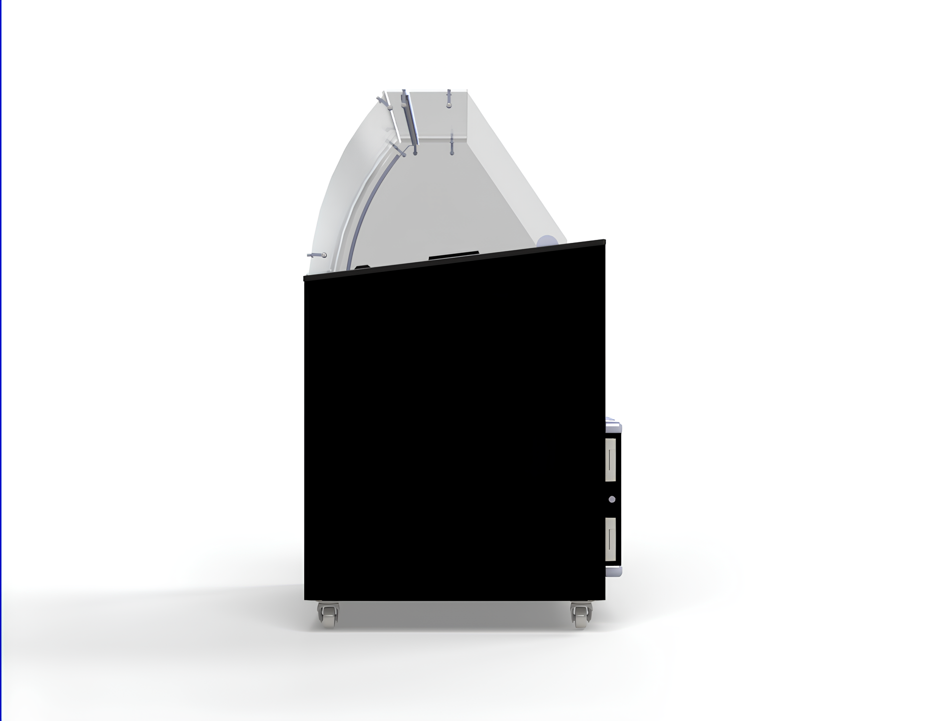 SPEISEISVITRINE JAVA SCHWARZ 8x5 LTR