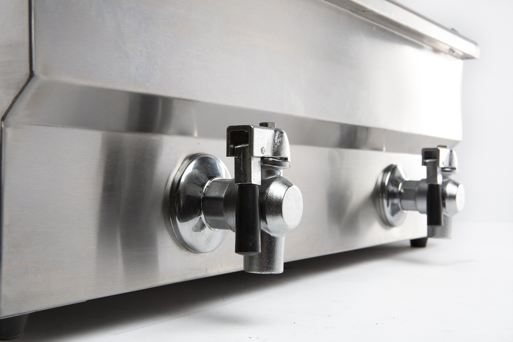 Chefgastro Elektro Tischfritteuse 2x10 Liter BxTxH 690x560x380mm