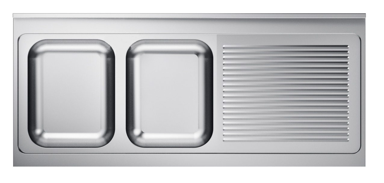 700 SPÜLTISCHPLATTE 2 LINKS 1600