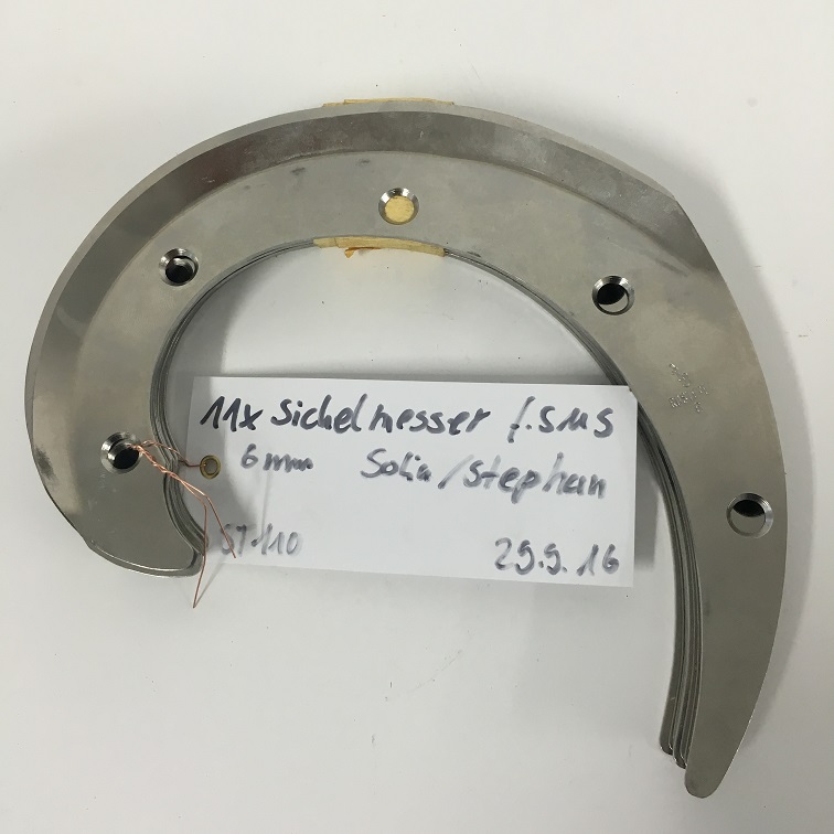 Ersatzklinge für 6mm Sichelmesserscheibe Solia / Stephan