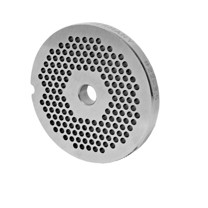 WOLFCUT Fleischwolfscheibe, Lochscheibe INOX-Stahl Größe 22 - 3,5 mm Bohrung kompatibel mit BIZERBA FW-N 22/2 / ALEXANDERWERK 22N / REWEBO RF802 uvm.