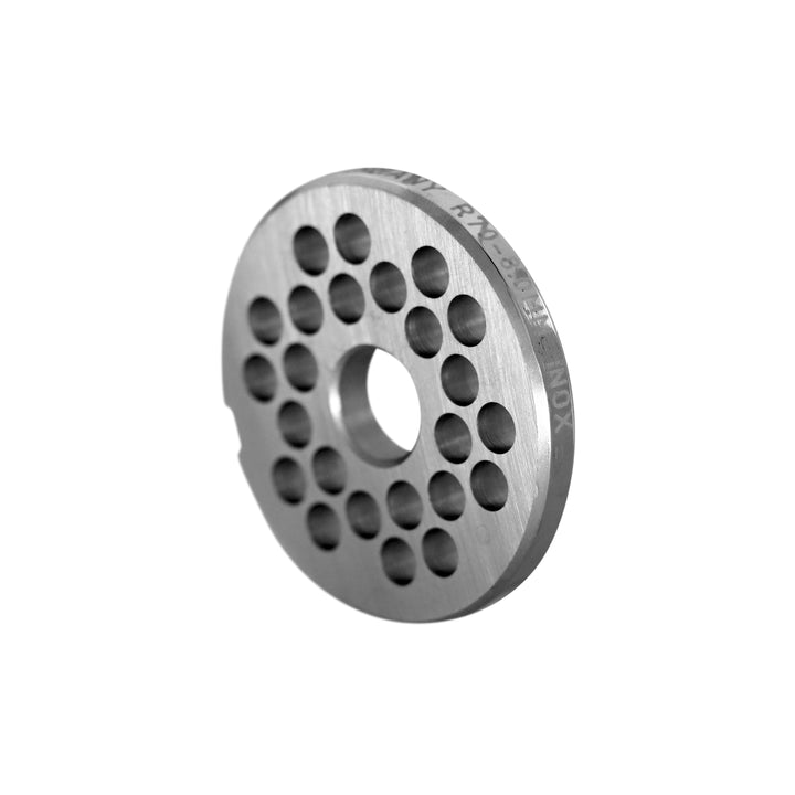 WOLFCUT Fleischwolfscheibe, Lochscheibe INOX-Stahl Größe R70 - 10,0 mm Bohrung kompatibel mit BIZERBA FW 70 / EDERTAL EMS 70 / FEUMA TW-R 70 uvm.