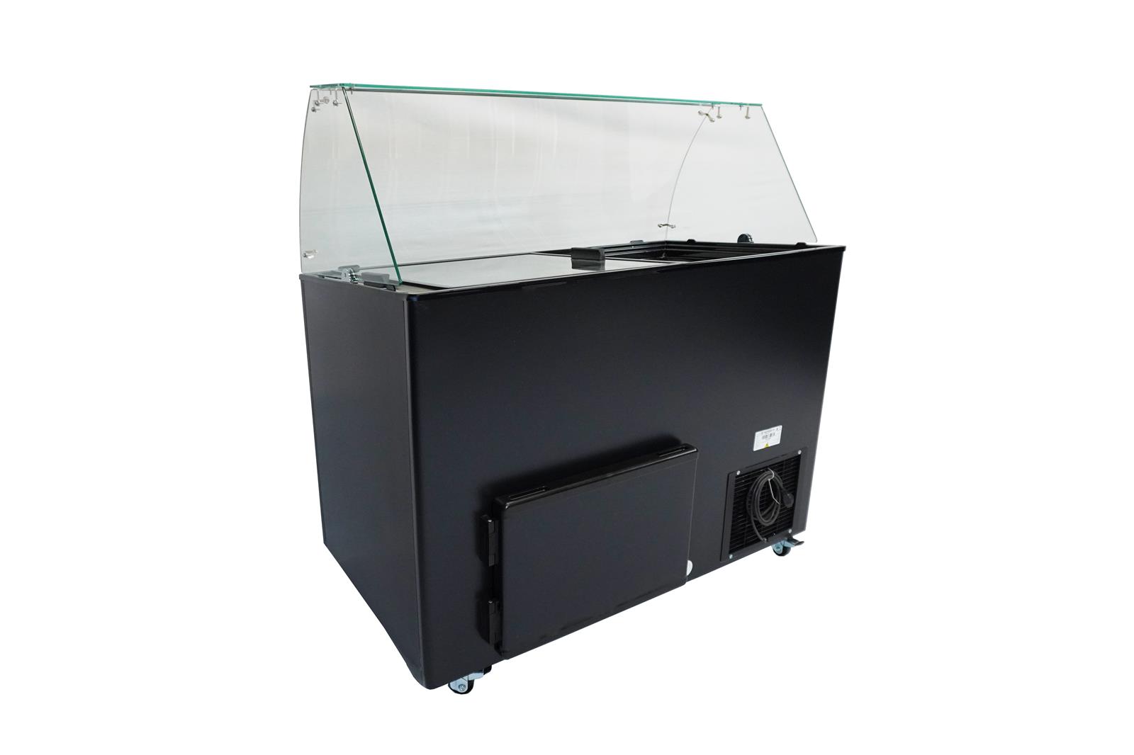 SPEISEISVITRINE JAVA SCHWARZ 8x5 LTR