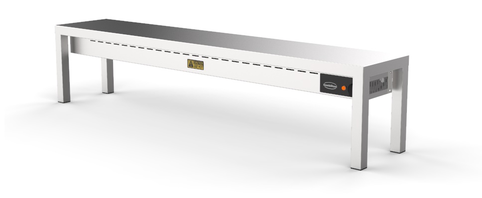 AUFSATZBORD KERAMISCH BEHEIZT 1 STUFIG 1600  4 HEATERS OF 250W