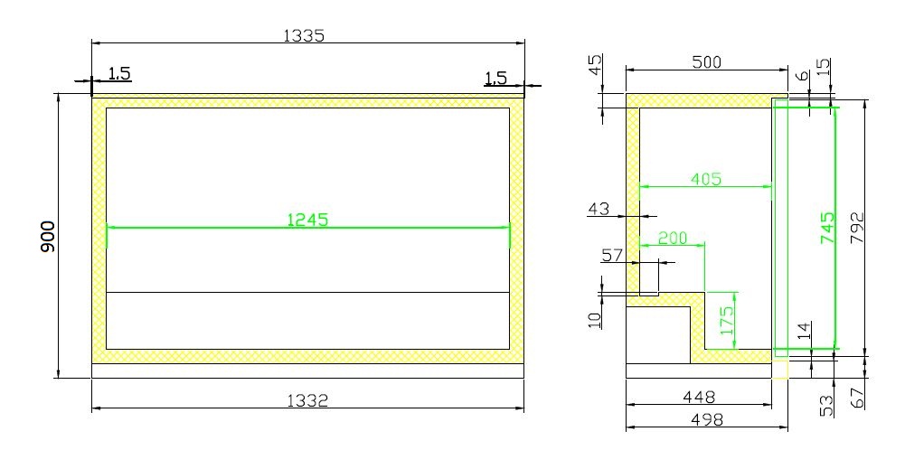 BARKÜHLER SCHWARZ 3 TÜREN