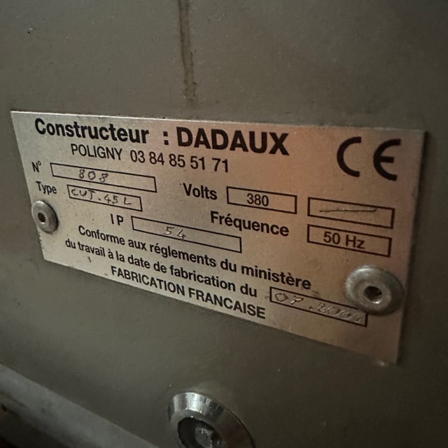 Dadaux TITANE 45 Liter Kutter 6er Messerkopf gebraucht