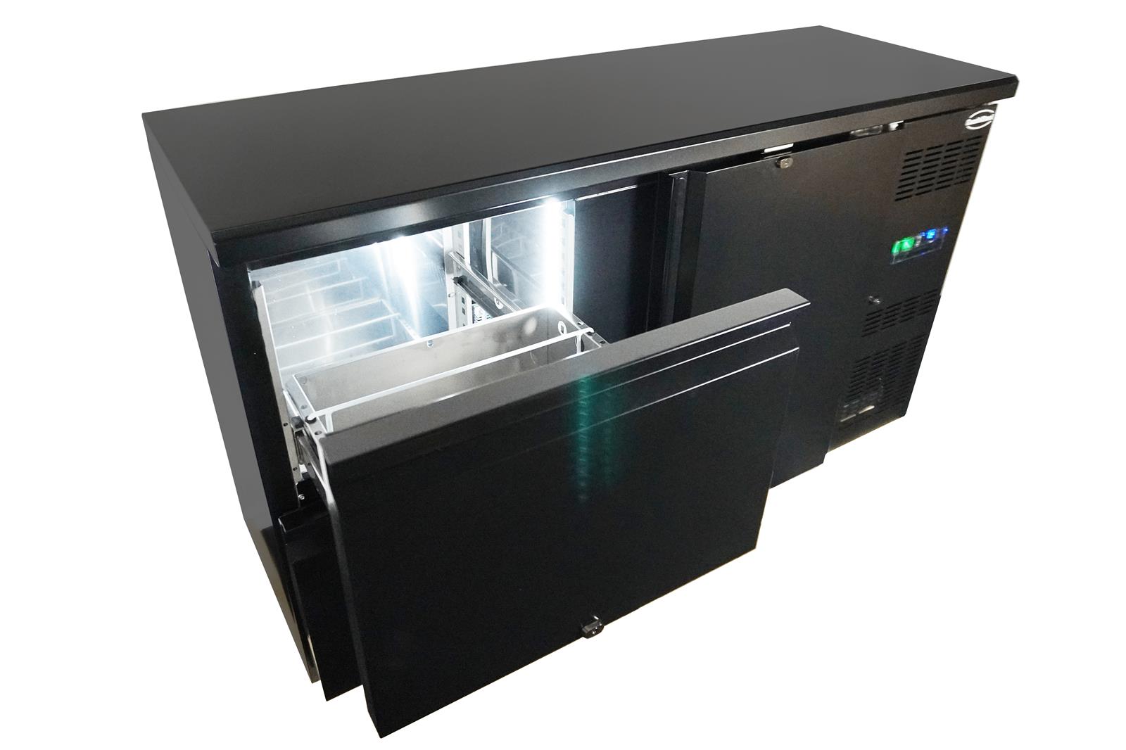 BARKÜHLER SCHWARZ 1 TÜR UND 2 SCHUBLADEN