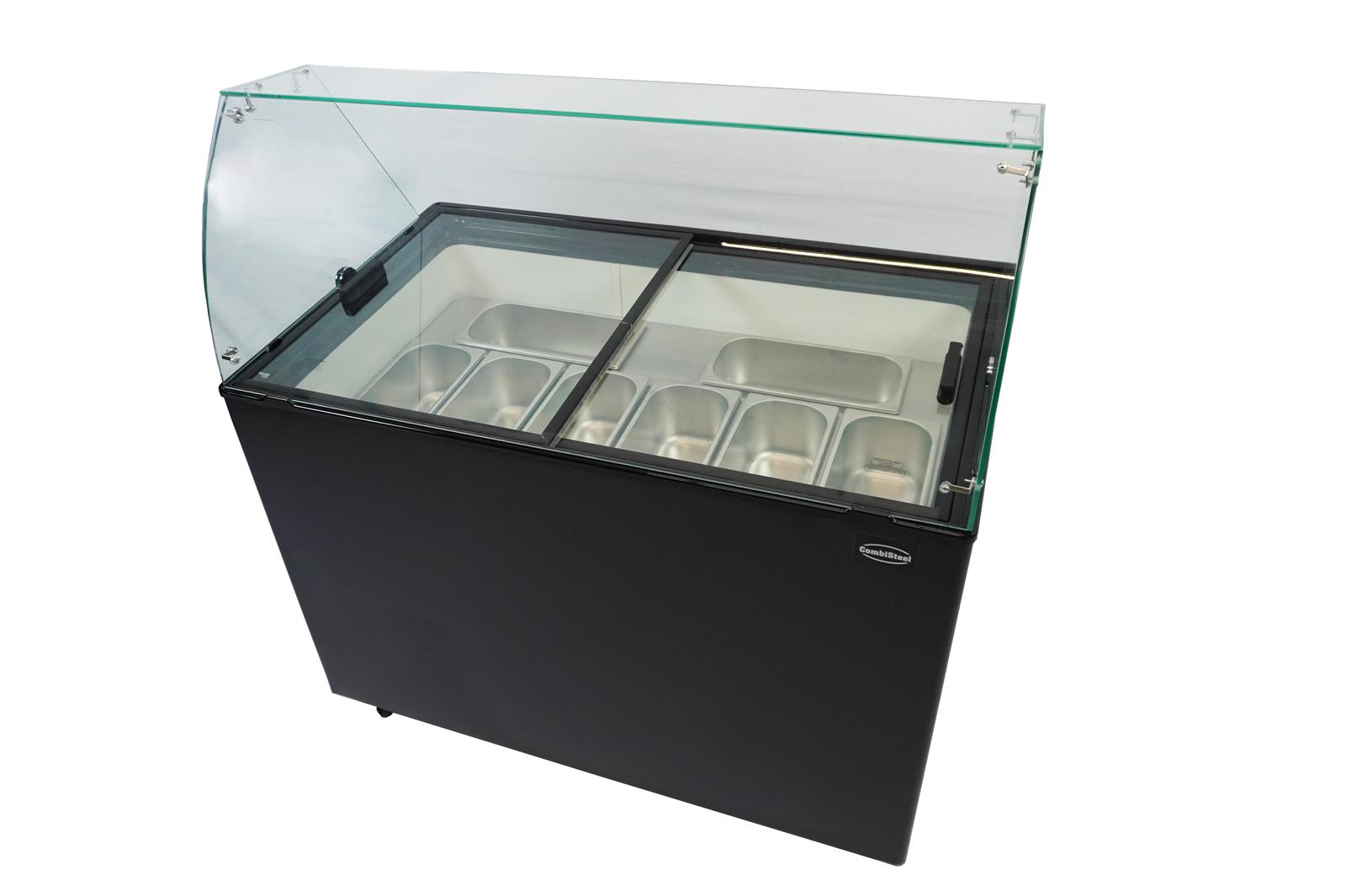 SPEISEISVITRINE JAVA SCHWARZ 8x5 LTR