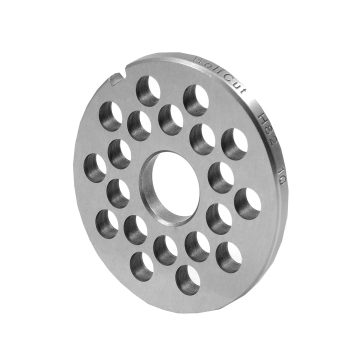 WOLFCUT Fleischwolfscheibe, Lochscheibe Werkzeugstahl Größe H82 - 10,0 mm Bohrung kompatibel mit BARTSCHER U22CQO / FEUMA TW-H 82 / KOLBE LW82 uvm.