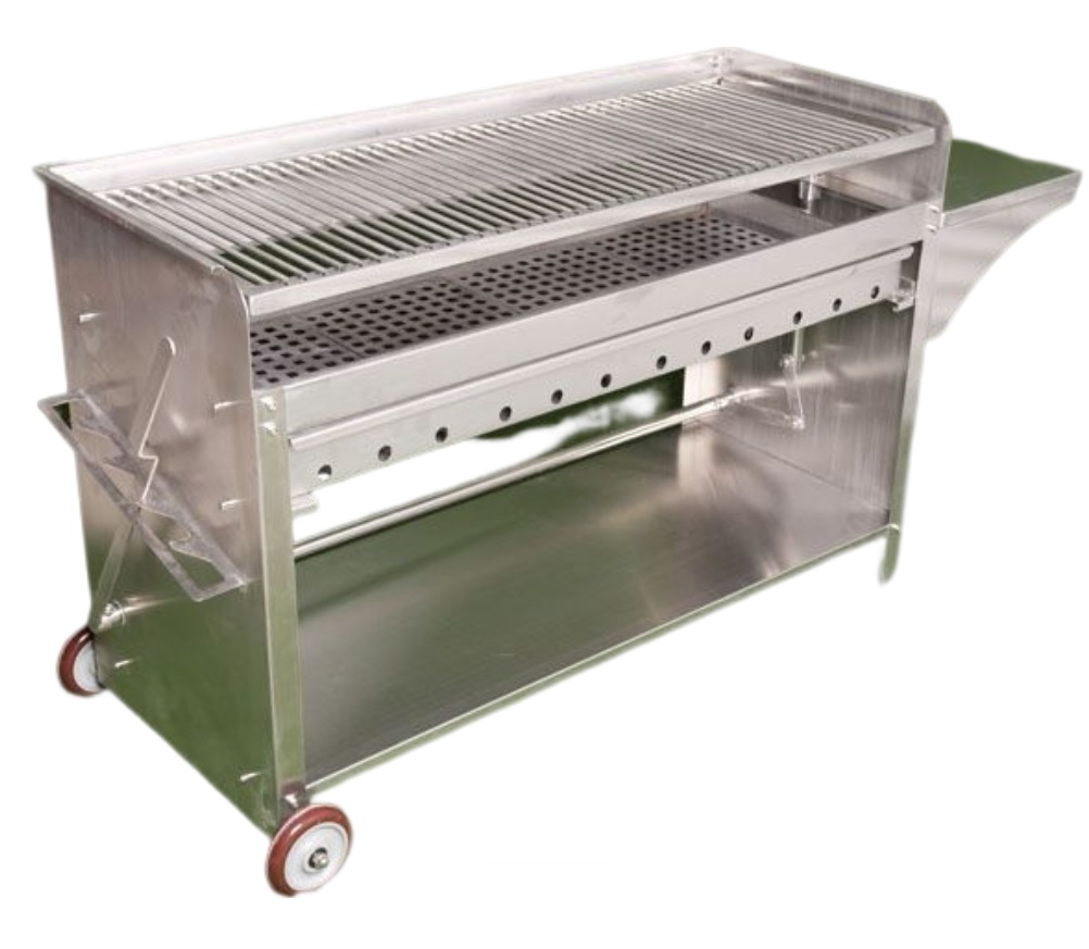 115cm Holzkohlegrill Edelstahlgrill gewerbliches Rostbratgerät