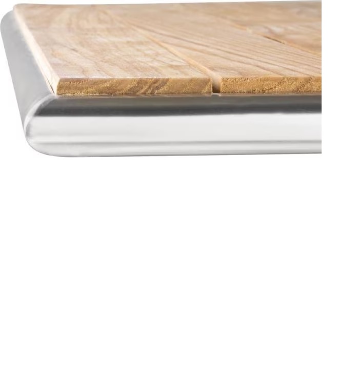 Bolero quadratischer klappbarer Tisch Eschenholz 1 Bein 60cm