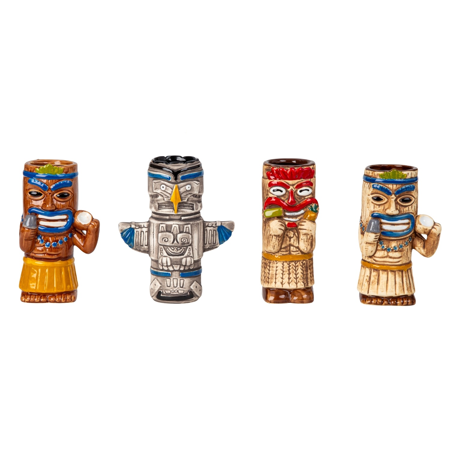 4er TIKI Becher Gläser Muck Cocktailglas SET 2