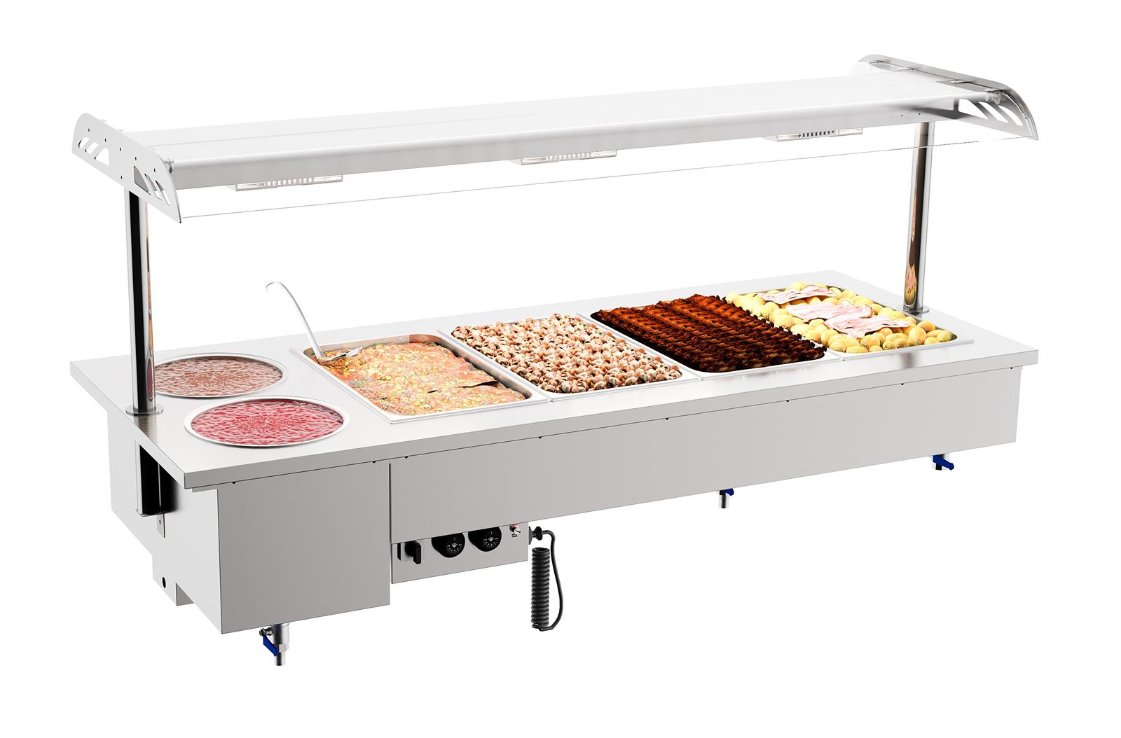 EINBAU BAIN-MARIE MIT SCHALEN 4/1