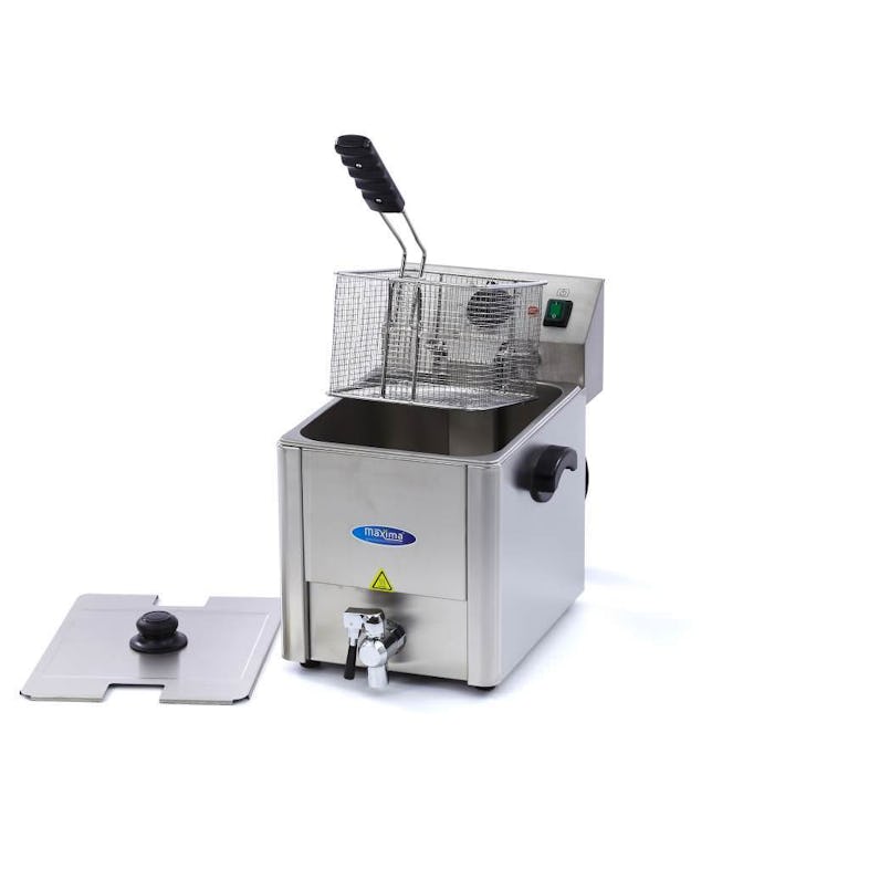 Maxima Elektro Fritteuse ECO - 8 Liter mit Ablasshahn