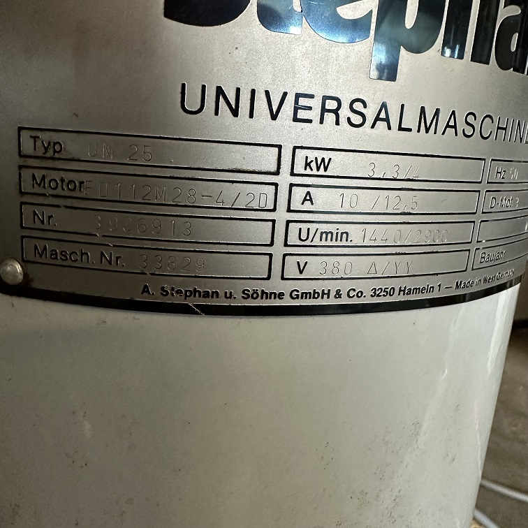 Stephan UM25 Universalmaschine Doppelmantel